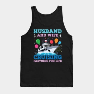 Husband And Wife Cruising Partner For Life Birthday Cruise 2023 Tank Top